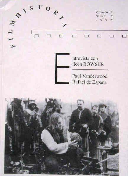 FILM HISTORIA magazine side cover Issue 6 Vol 2 # 3 October 1992