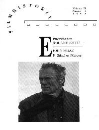 FILM HISTORIA magazine side cover Issue 8 Vol 3 # 3 October 1993