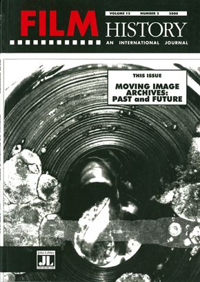 FILM HISTORY magazine side cover  Vol 12 # 2  2000