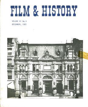 FILM AND HISTORY magazine side cover  Vol 11 # 4  1981