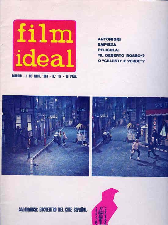 FILM IDEAL magazine side cover Issue 117 1 April 1963