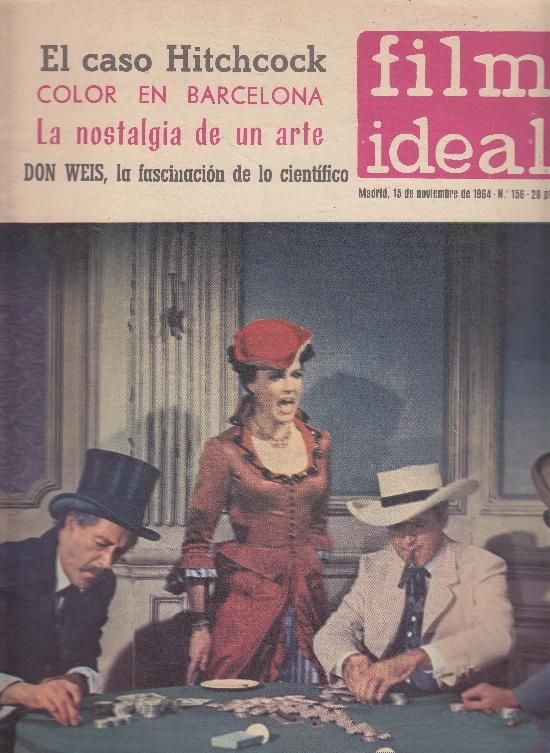 FILM IDEAL magazine side cover Issue 156 15 November 1964