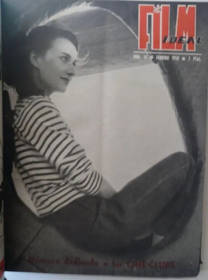 FILM IDEAL magazine side cover Issue 16 February 1958