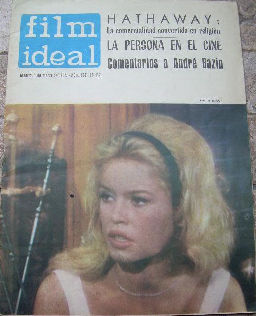 FILM IDEAL magazine side cover Issue 163 1 March 1965