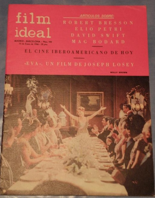 FILM IDEAL magazine side cover Issue 184  1966