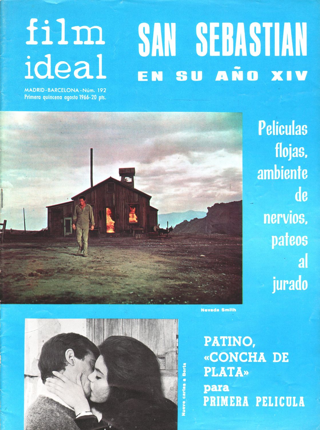 FILM IDEAL magazine side cover Issue 192 1 August 1966