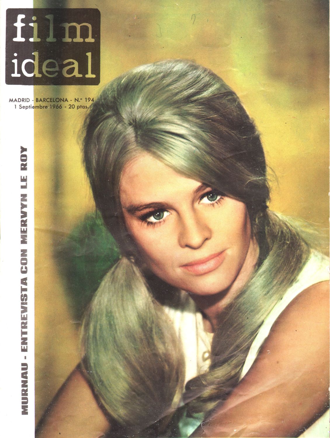 FILM IDEAL magazine side cover Issue 194 1 September 1966