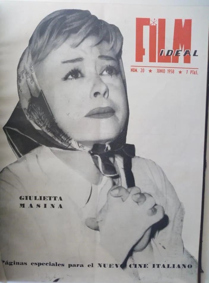 FILM IDEAL magazine side cover Issue 20 June 1958