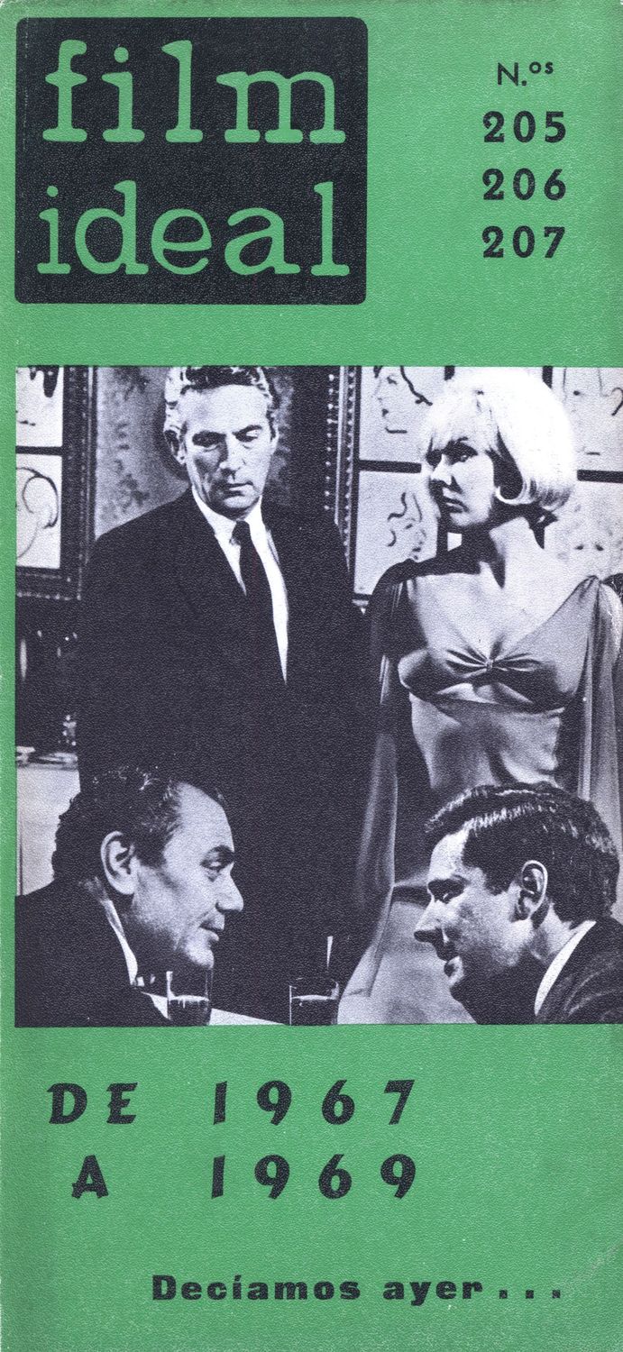 FILM IDEAL magazine side cover Issue 205-207 January 1969
