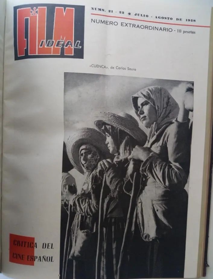 FILM IDEAL magazine side cover Issue 21-22 July/August 1958