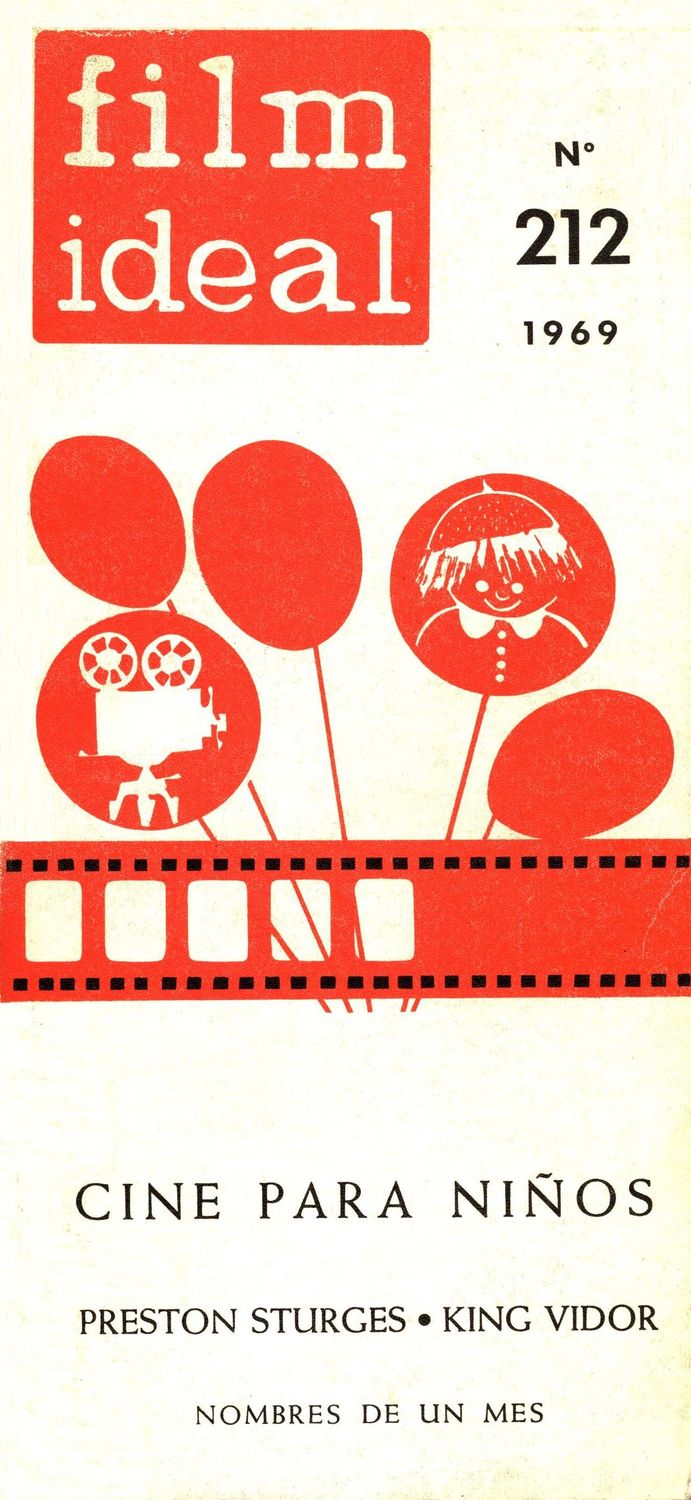 FILM IDEAL magazine side cover Issue 212 August 1969