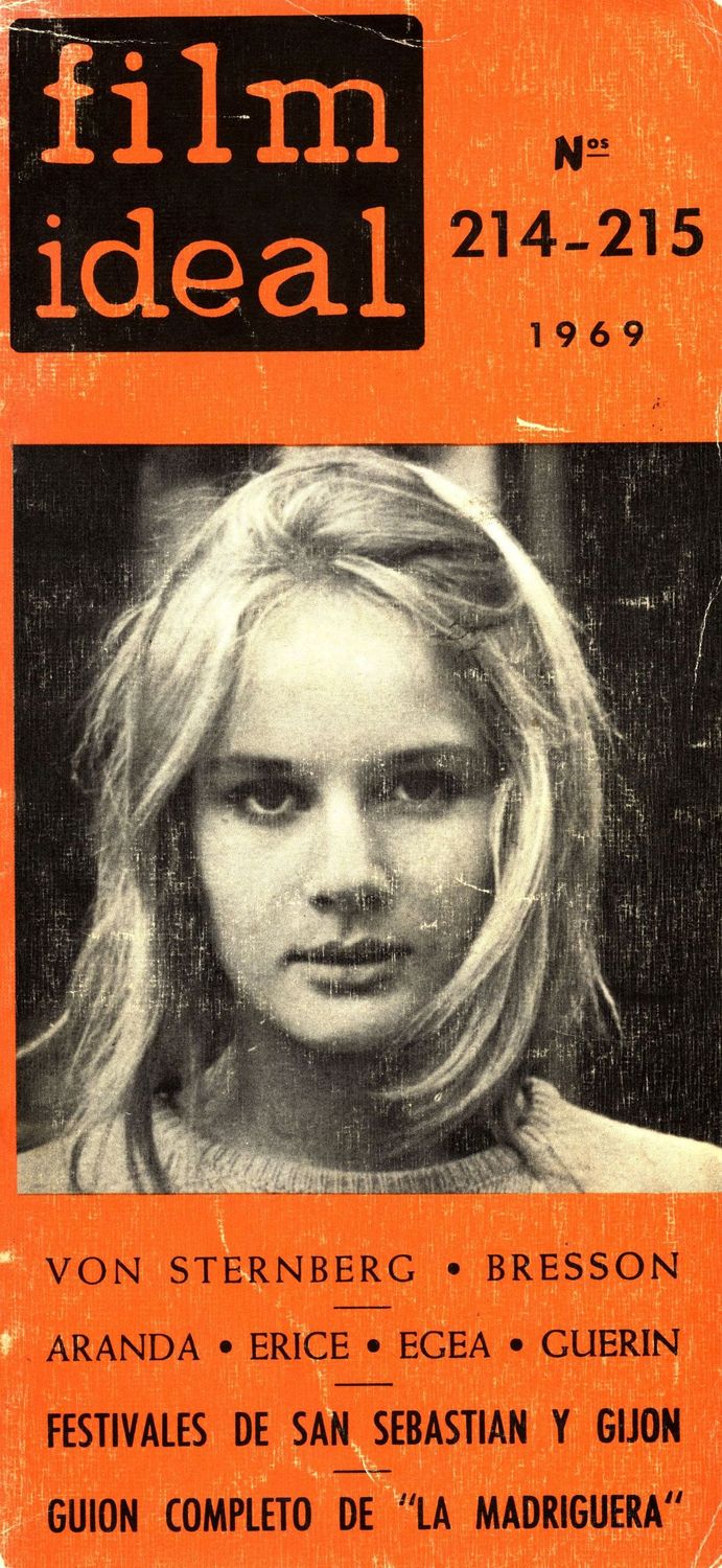 FILM IDEAL magazine side cover Issue 214/215 October/November 1969