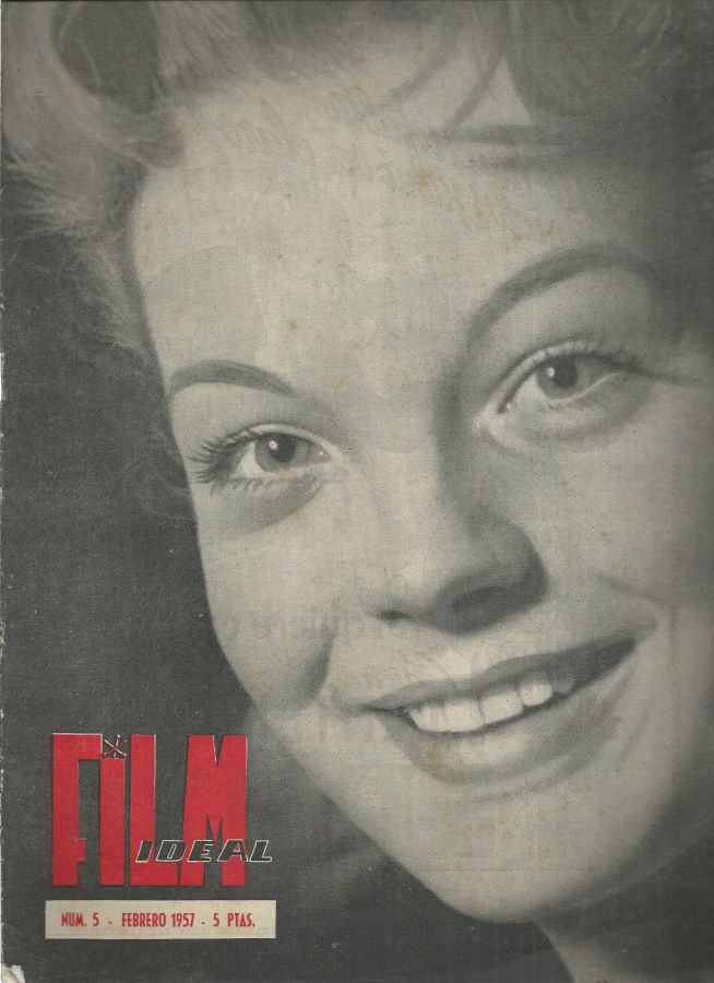 FILM IDEAL magazine side cover Issue 5 February 1957