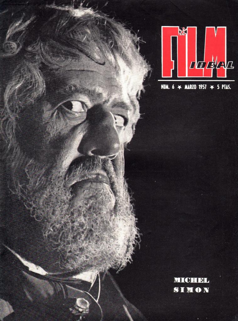FILM IDEAL magazine side cover Issue 6 March 1957