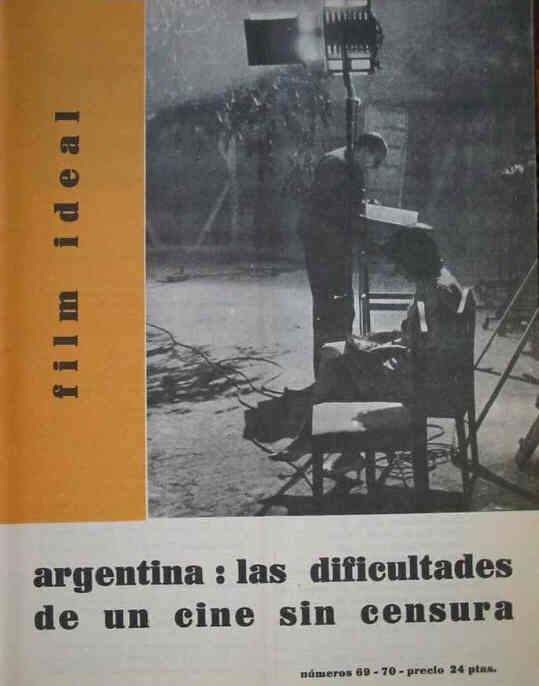 FILM IDEAL magazine side cover Issue 69/70 April 1961