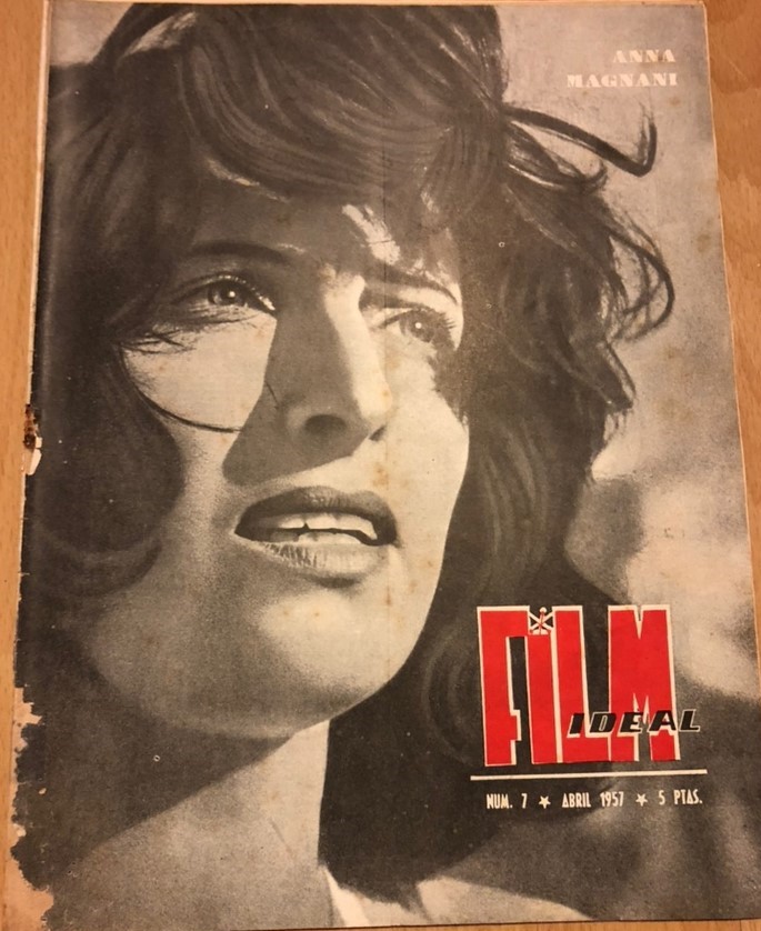 FILM IDEAL magazine side cover Issue 7 April 1957