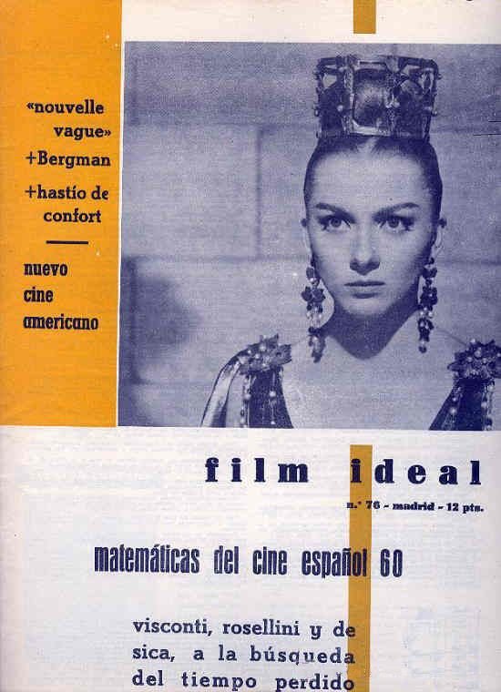 FILM IDEAL magazine side cover Issue 76 15 July 1961