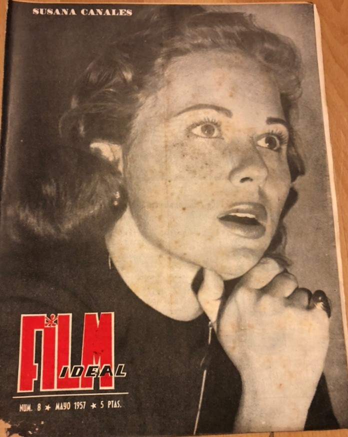 FILM IDEAL magazine side cover Issue 8 May 1957