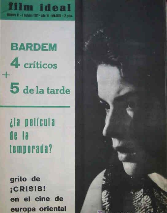 FILM IDEAL magazine side cover Issue 81 1 October 1961
