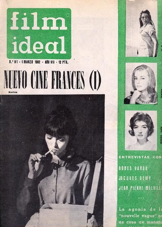 FILM IDEAL magazine side cover Issue 91 1 March 1962