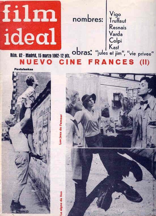 FILM IDEAL magazine side cover Issue 92 15 March 1962