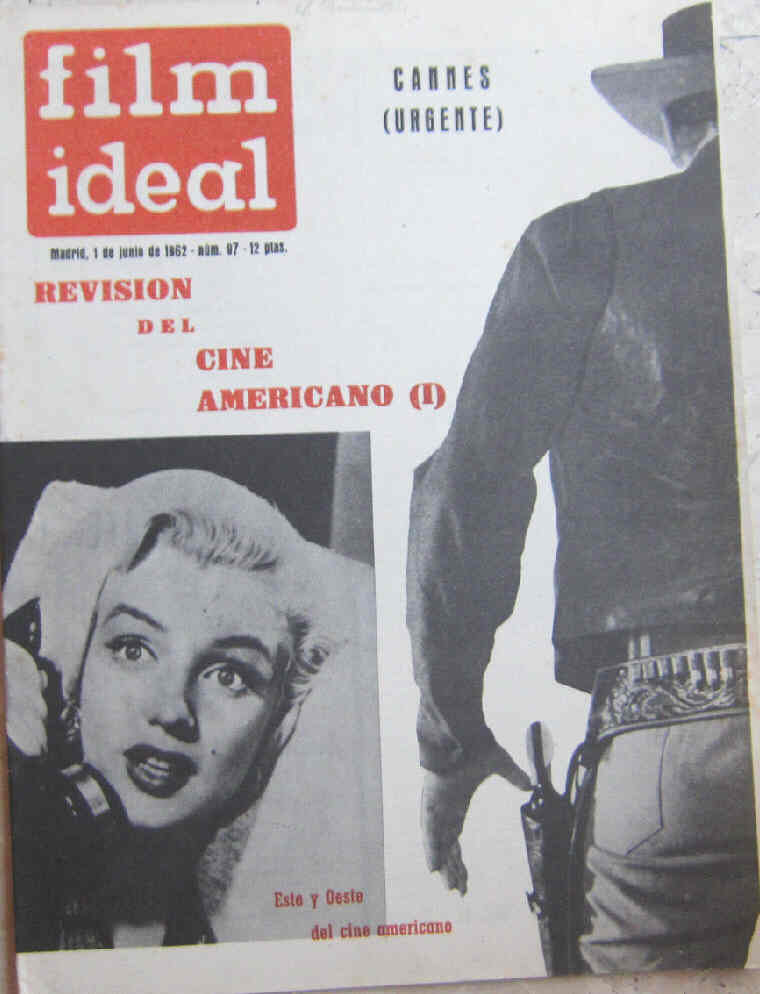 FILM IDEAL magazine side cover Issue 97 1 June 1962