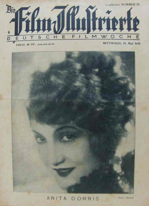 FILM-ILLUSTRIERTE | DIE magazine side cover 29 May 1929