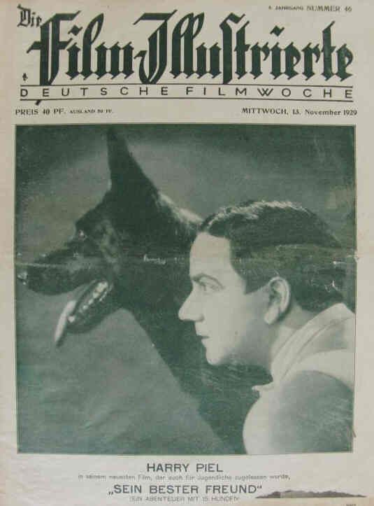 FILM-ILLUSTRIERTE | DIE magazine side cover 13 November 1929