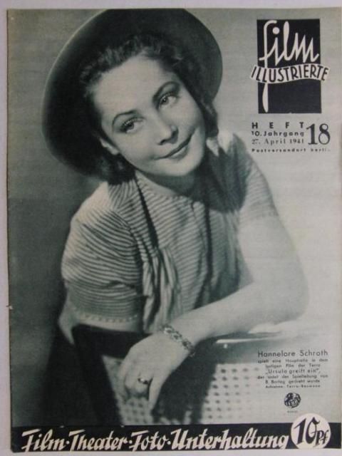 FILM ILLUSTRIERTE (1929-43) magazine side cover Issue 18 27 April 1941