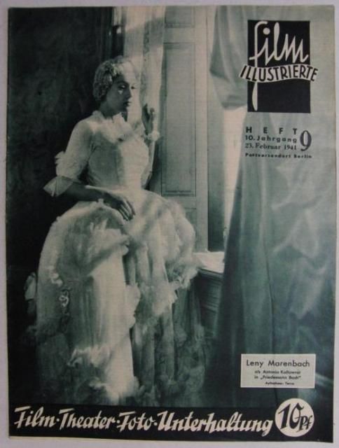 FILM ILLUSTRIERTE (1929-43) magazine side cover Issue 9  1941