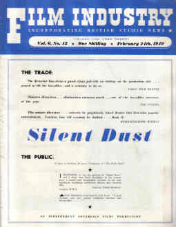 FILM INDUSTRY magazine side cover 24 February 1949