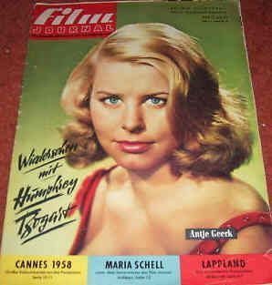 FILM JOURNAL (De) magazine side cover May 1958