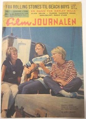 FILMJOURNALEN (Norway) magazine side cover January 1966