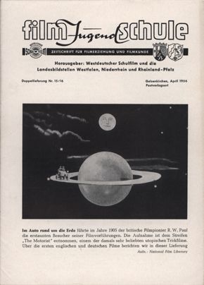 FILM JUGEND SCHULE magazine side cover Issue 15-16  1956
