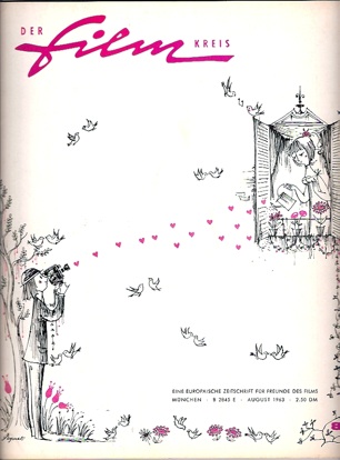 FILM KREIS | DER magazine side cover August 1963