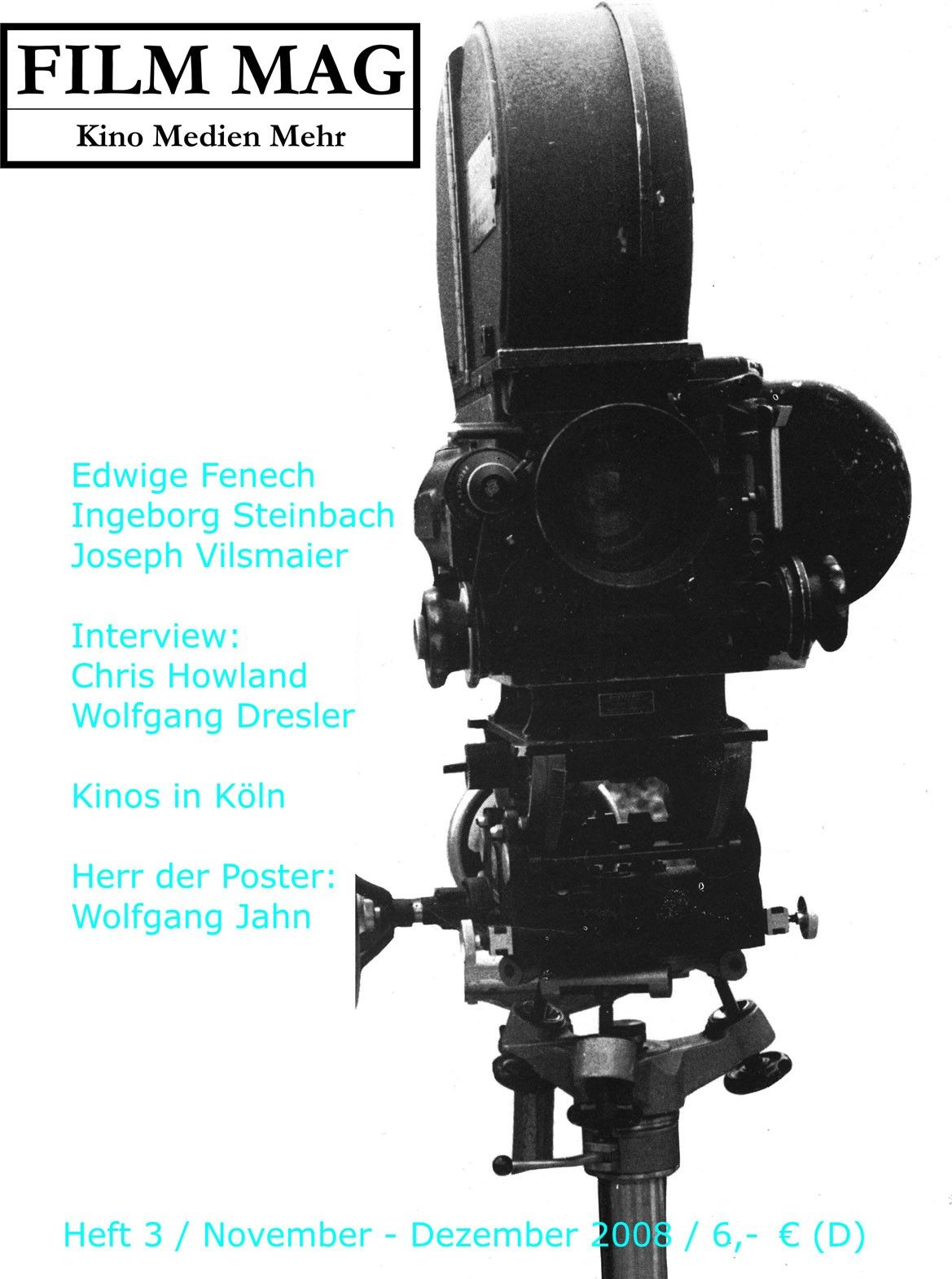 FILM MAEG magazine side cover Issue 3 November/December 2008