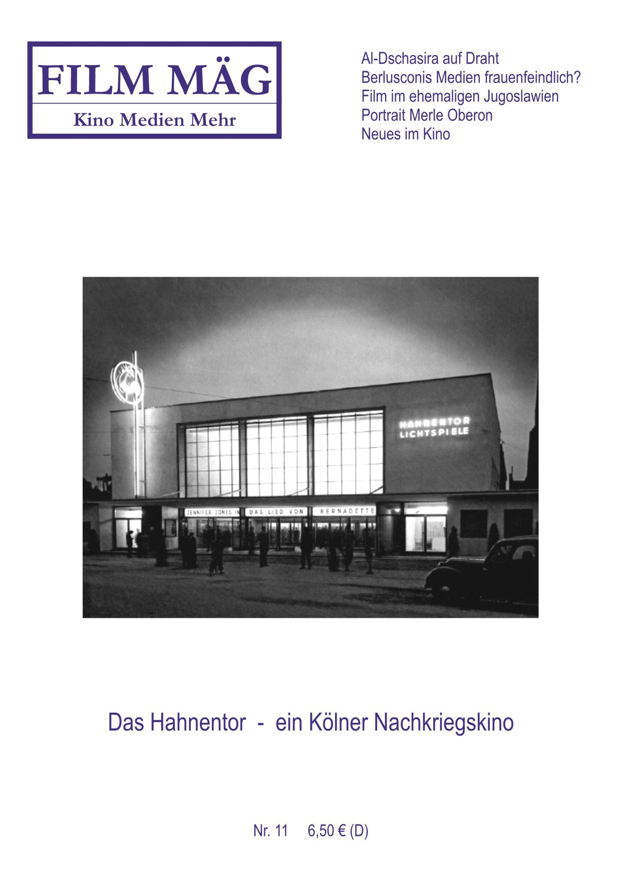 FILM MAEG magazine side cover Issue 11 May/June/July 2011