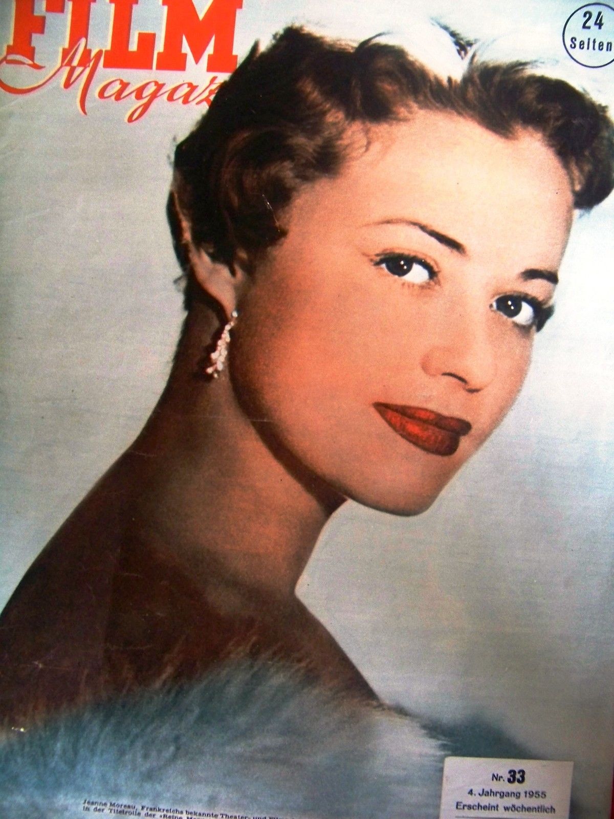 FILM MAGAZIN magazine side cover Issue 33  1955