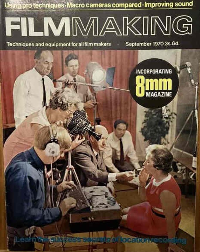 FILM MAKING magazine side cover Issue 1 September 1970
