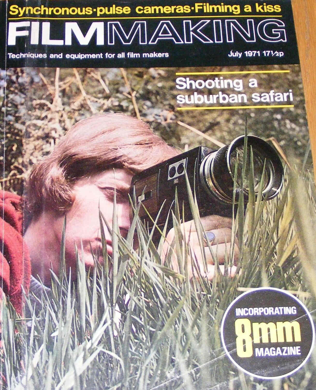 FILM MAKING magazine side cover Issue 11 July 1971