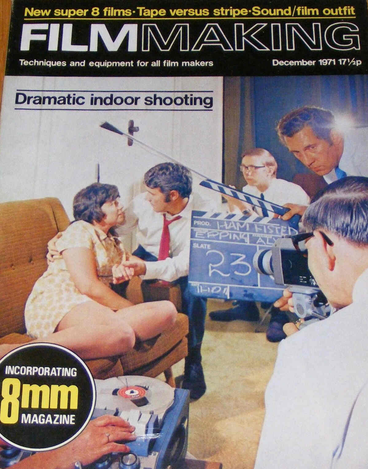 FILM MAKING magazine side cover Issue 16 December 1971