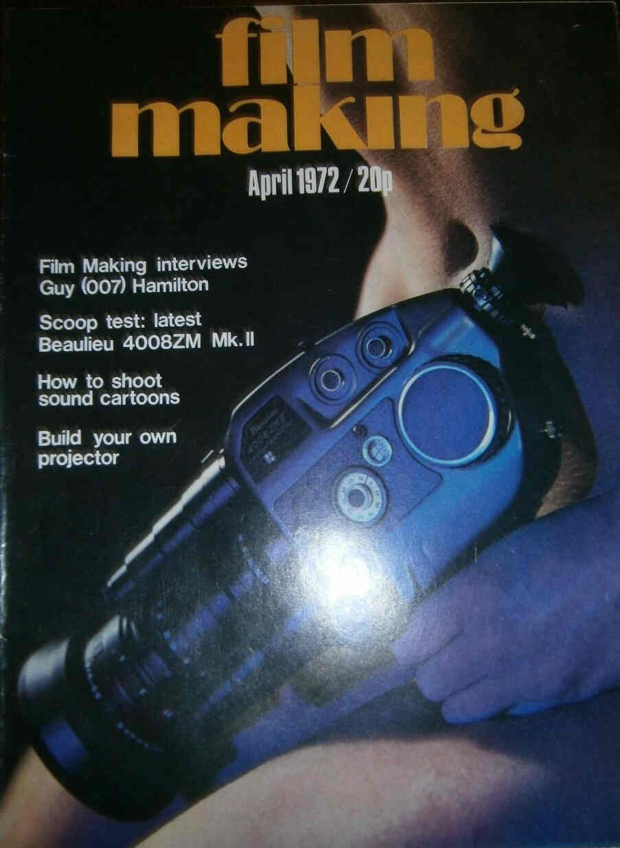 FILM MAKING magazine side cover Issue 20 April 1972