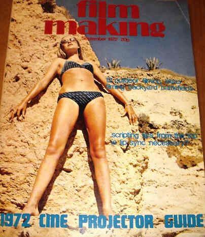 FILM MAKING magazine side cover Issue 25 September 1972