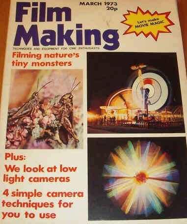 FILM MAKING magazine side cover Issue 31 March 1973