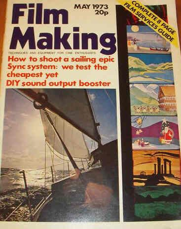 FILM MAKING magazine side cover Issue 33 May 1973