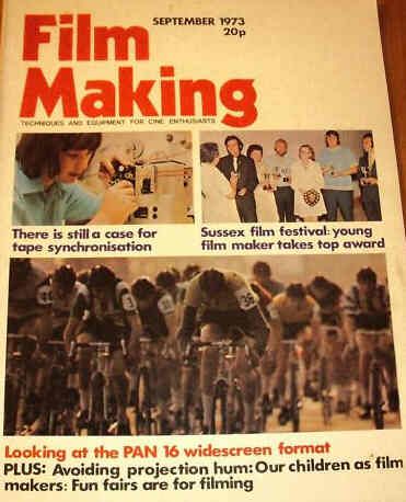 FILM MAKING magazine side cover Issue 37 September 1973