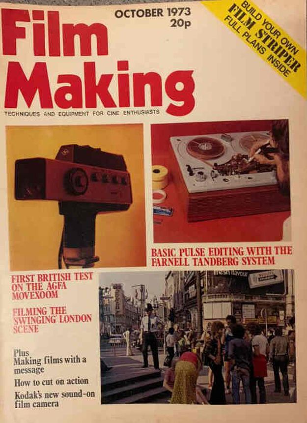 FILM MAKING magazine side cover Issue 38 October 1973