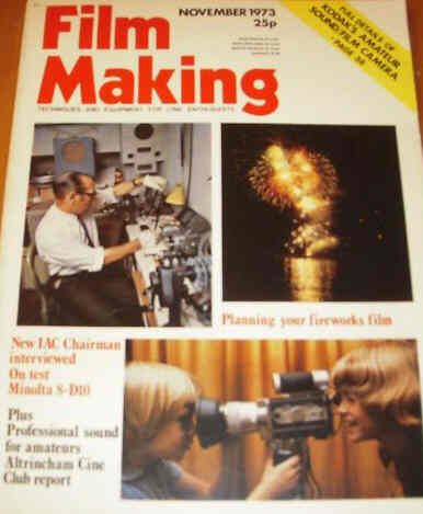 FILM MAKING magazine side cover Issue 39 November 1973