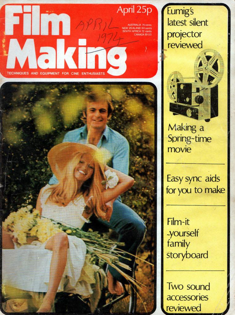 FILM MAKING magazine side cover Issue 44 April 1974