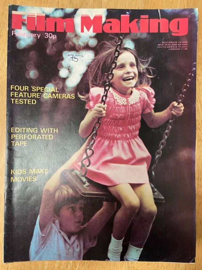 FILM MAKING magazine side cover Issue 54 February 1975
